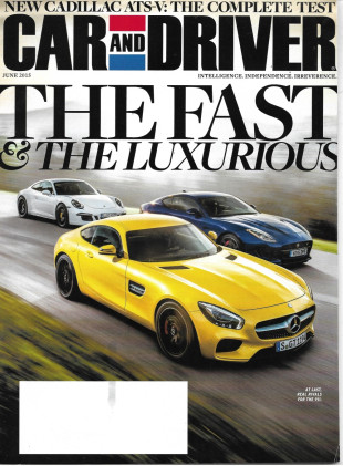 CAR & DRIVER 2015 JUNE - CADILLAC ATS-V TEST, '16 HONDA JR-V EX-L AWD, VSPORT